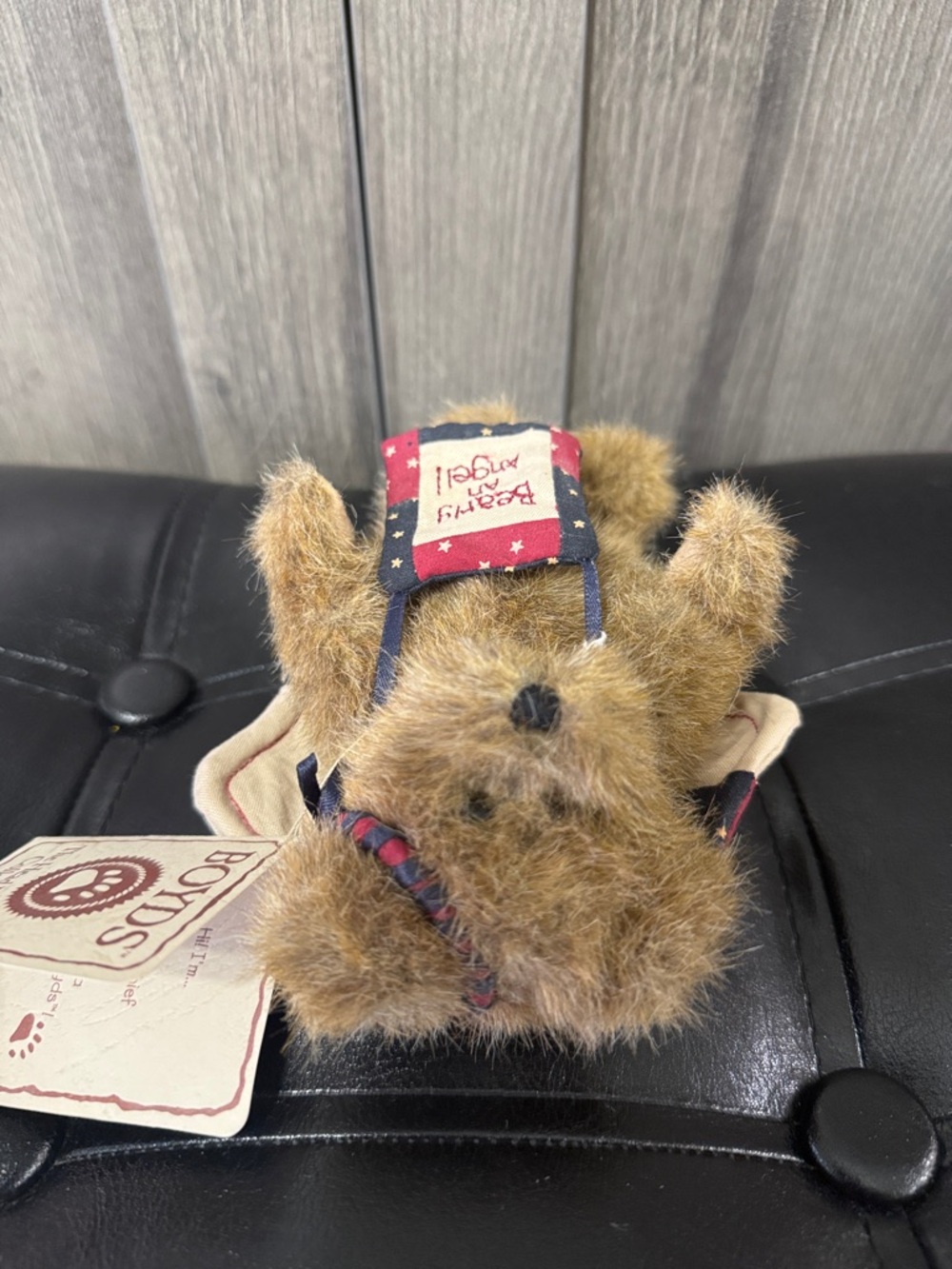 Boyds Bears & Friends Lil' Mischief Brown Bear Stuffed Plush Toy With Tag - Picture 5 of 9